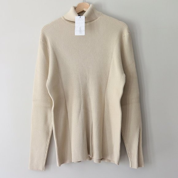 Coofandy Other - Ribbed Slim Fit Knitted Turtleneck Sweater - Mens